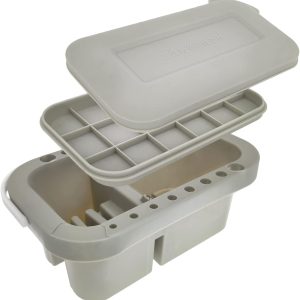 3 in 1 Artist Paint Brush Washer Cleaner,Paint Brush Washer Pot,Paint Brush Washer Basin,Portable Art Pen Wash Barrel Tub with Lid Palette,for Oil Acrylic Watercolor Painting...