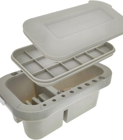 3 in 1 Artist Paint Brush Washer Cleaner,Paint Brush Washer Pot,Paint Brush Washer Basin,Portable Art Pen Wash Barrel Tub with Lid Palette,for Oil Acrylic Watercolor Painting...