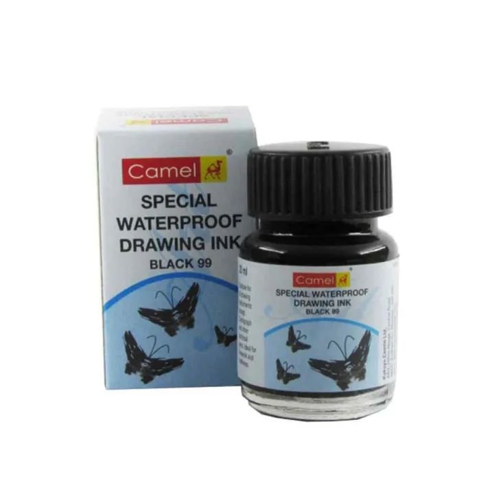 Camel Drawing Ink Special Waterproof Black 20ml