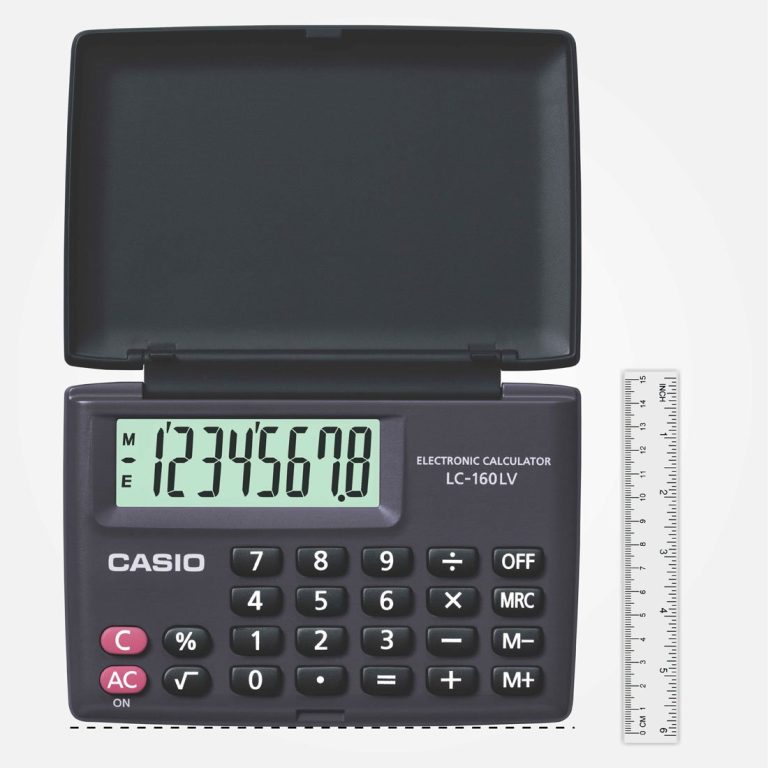 Casio LC-160 LV Basic Calculator - Black