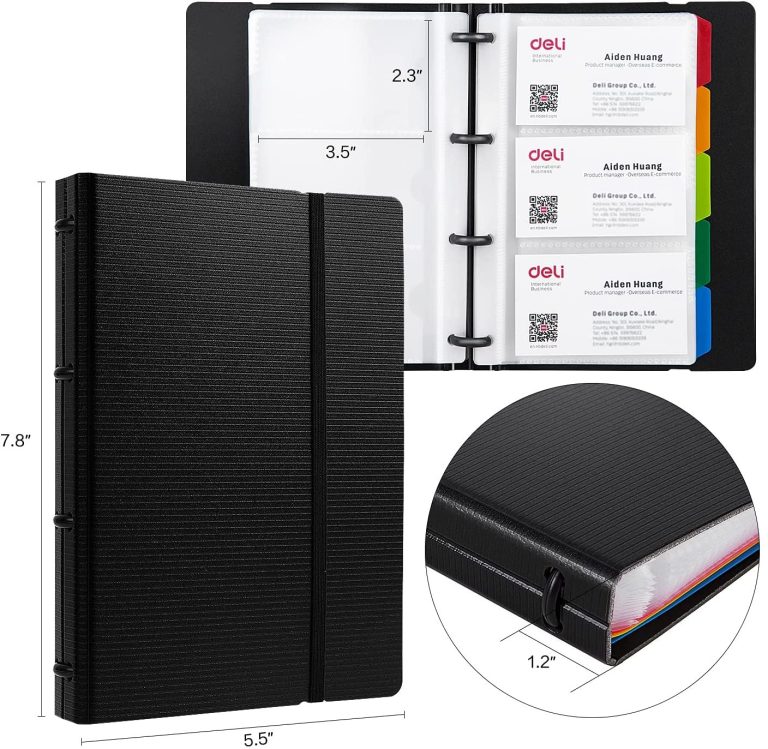 Deli 5778 Effective Business Name Card Book