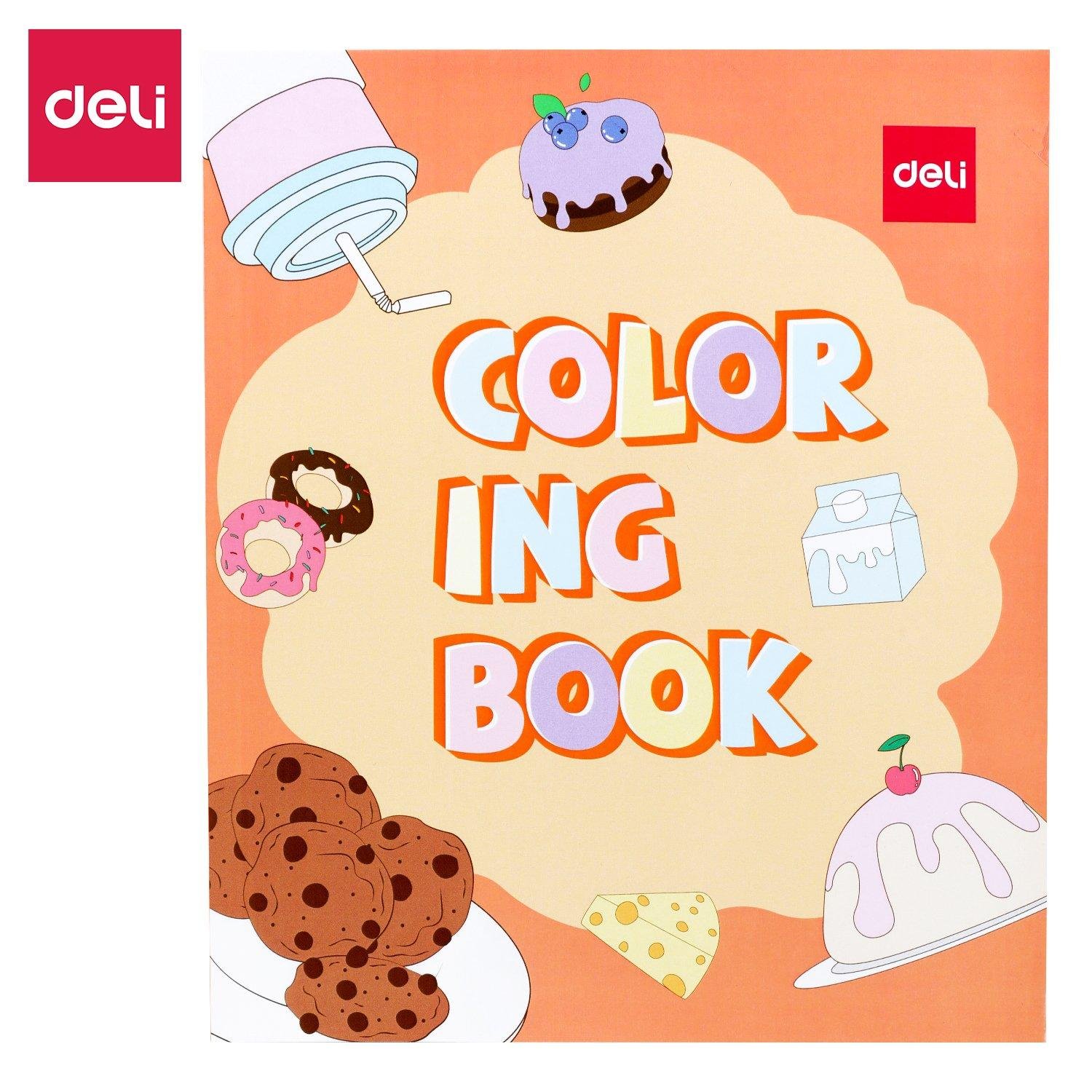 Deli EN046 Coloring Book Drawing Book For School Supplies 250*176mm,12sheets
