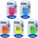 Doms 2 Matic Multicolored Pencil Sharpener - Yellow
