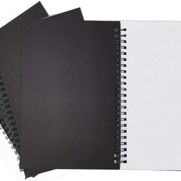 Executive Series Black Spiral Compress Notebook