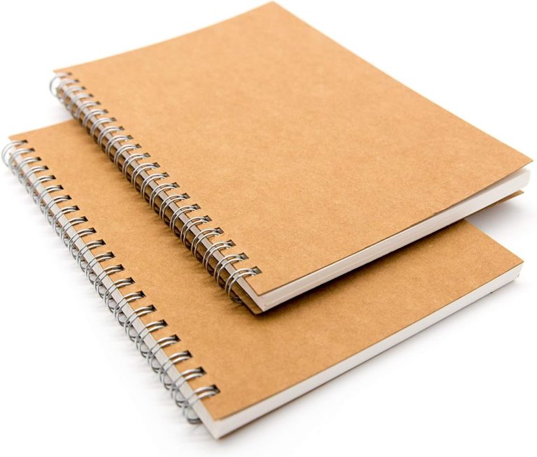 Executive Series Black Spiral Compress Notebook - Brown
