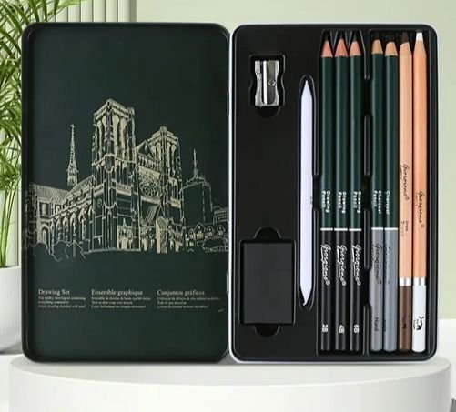 Giorgione Sketching Art Set 10-piece professional art supply kit