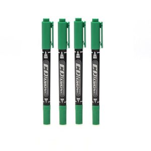 Gxin Dual Tip Cd Marker | Perfect for any kind of use in industry or home or college | Pack of 12 Pcs - Green