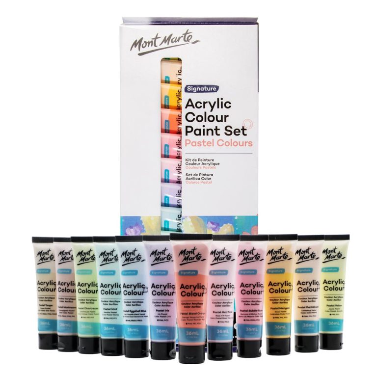 Mont Marte Acrylic Color Pastel Colors 12pc*36ml