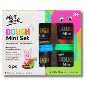 Mont Marte Dough Set Fun vibrant colours 6pc x 60g