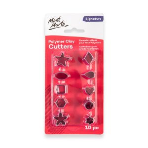 Mont Marte Polymer Clay Mini Cutter Set 10pc