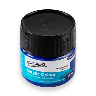 Mont Marte Premium Acrylic Color 100ml - Phtalo Blue