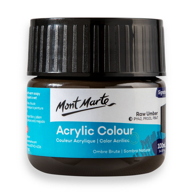 Mont Marte Premium Acrylic Color 100ml - Raw Umber