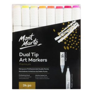 Mont Marte Premium Dual Tip Art Markers 24pc