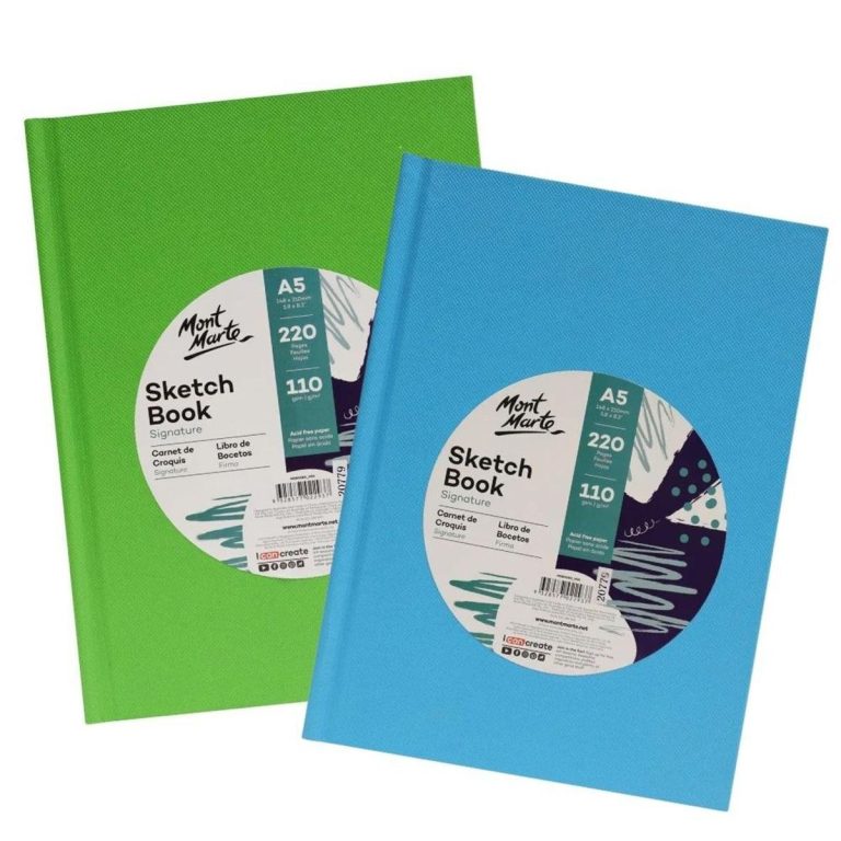 Mont Marte Sketch Book Hard Cover A5 220pg - Blue