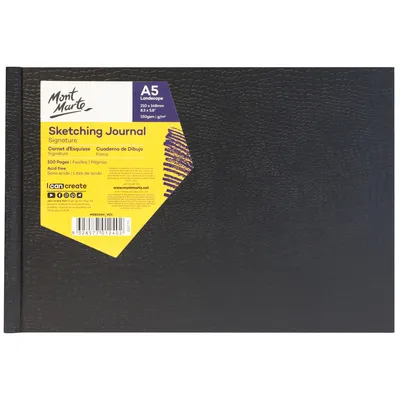 Mont Marte Sketching Journal Croc Finish A5 Landscape 150gsm 100 Sheet Mont Marte Sketching Journal Croc Finish A5 Landscape 150gsm 100 Sheet