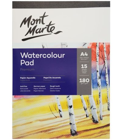 Mont Marte Watercolor Pad German Paper A4 180gsm A4