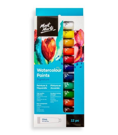 Mont Marte Watercolor Paints 12pc*12ml