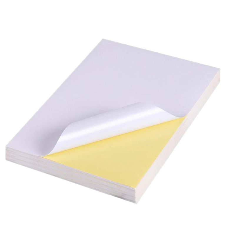 Premium Quality Matt Sticker Paper | A4 Size Matt Sticker | Pack of 100Pcs