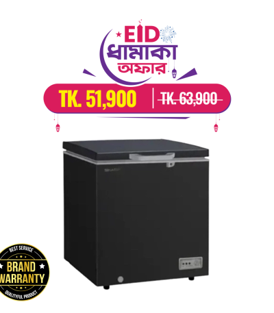 Sharp 190 Liters Deep Chest Freezer Black (SCF-K250X-BK2)