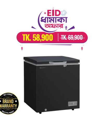 Sharp 230 Liters Chest Freezer Black (SCF-K320X-BK2)
