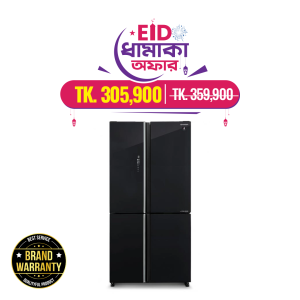 Sharp 567 Liters 4 Door Side by Side Refrigerator (SJ-VX57PG-BK)