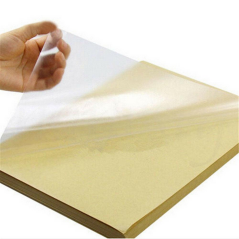 Transparent Clear Sticker Paper Waterproof Label Strong Adhesive sticker paper A4 SIZE - 25 Pcs