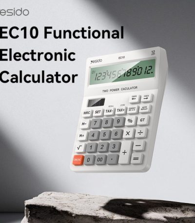Ye_sido EC10 Dual Power Source LCD Display Desk Calculator